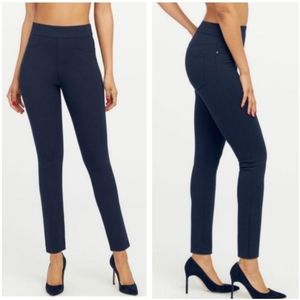 SPANX The Perfect Pant ankle length navy blue high rise pants size Large